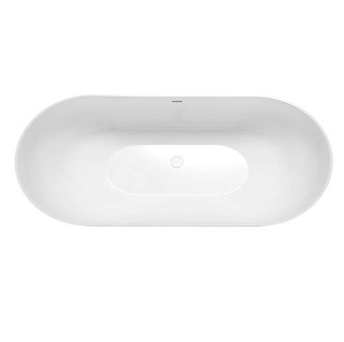 Ванна акриловая Grossman Classic GR-2502 160х80 отдельностоящая овальная с каркасом - фото 3